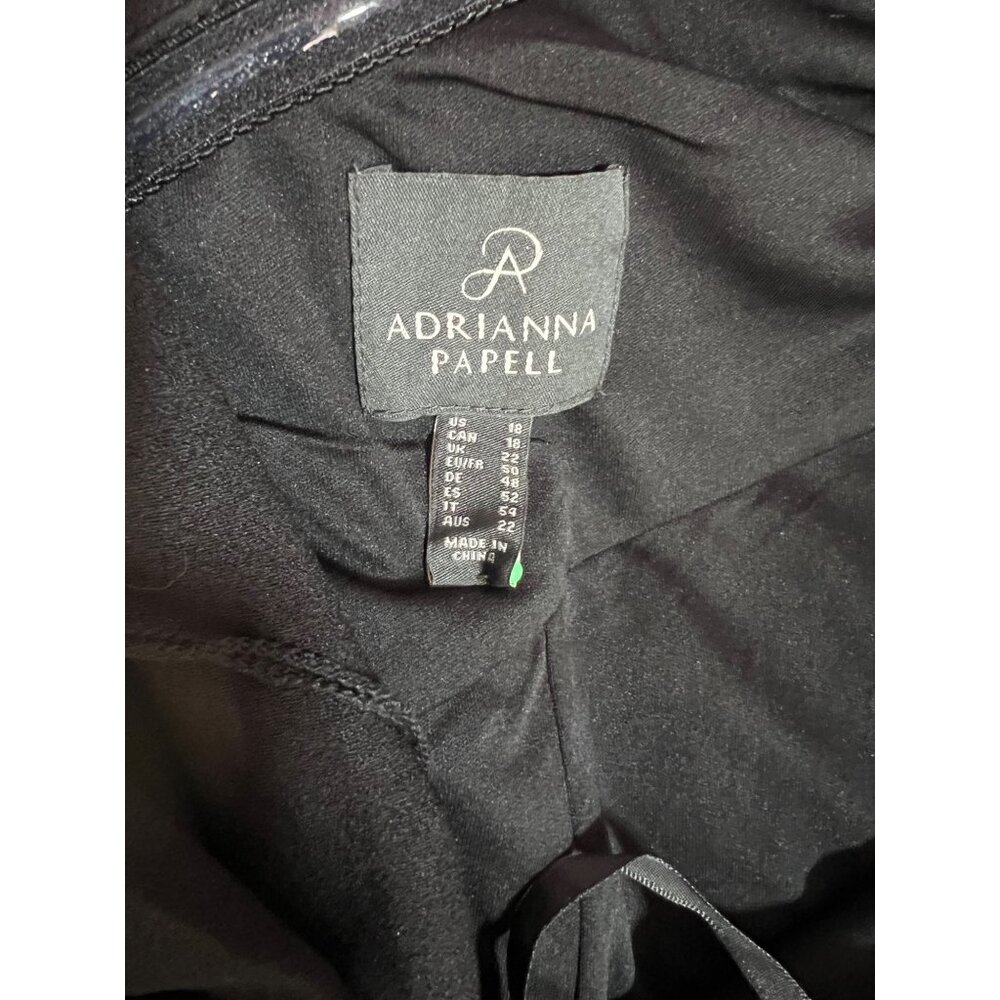 Adrianna Papell Black One-Shoulder Maxi Dress - Picture 11 of 11
